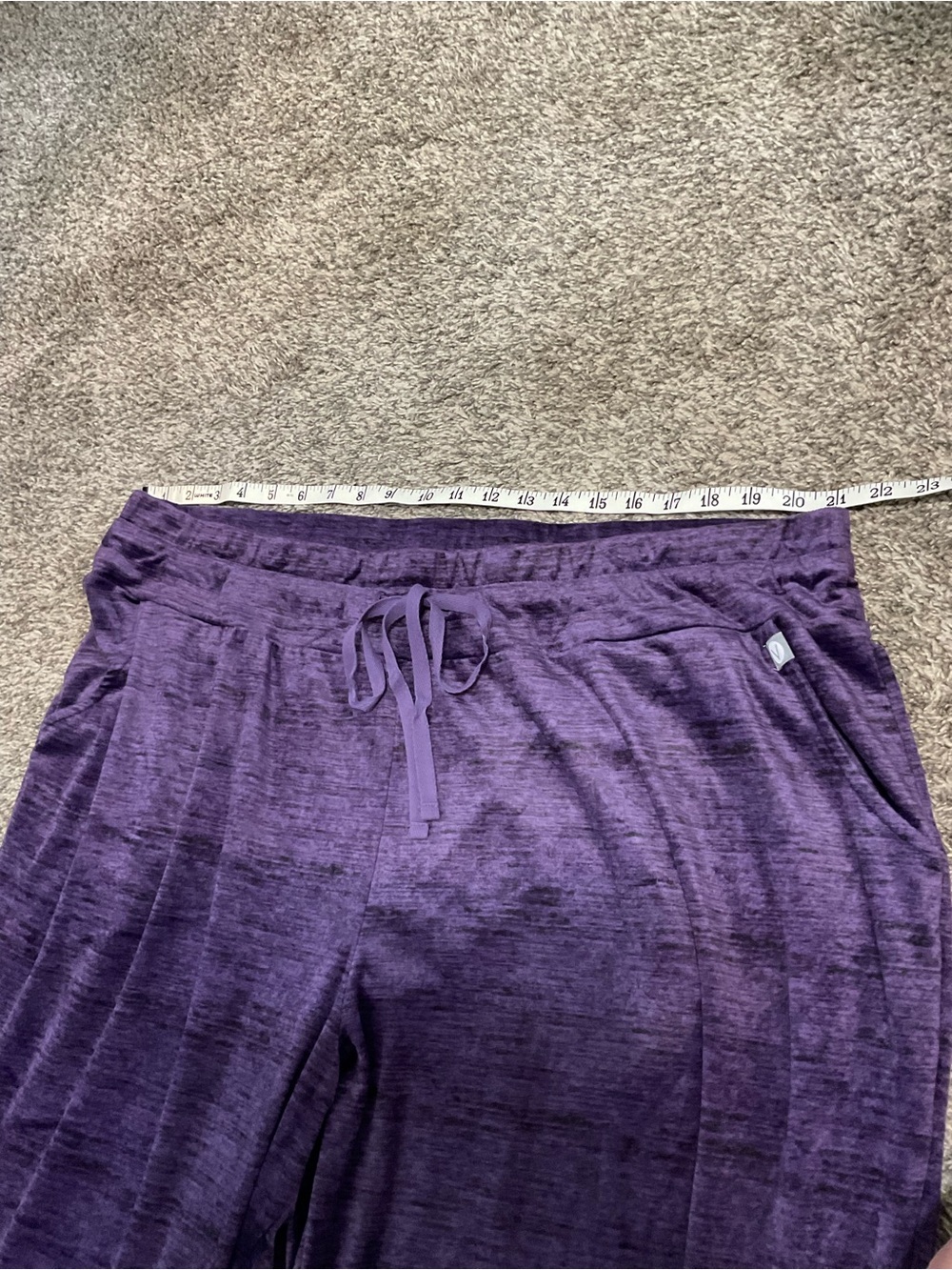 Livi Active for Lane Bryant Purple Velour Jogger Track Pants 22/24 - Picture 6 of 7